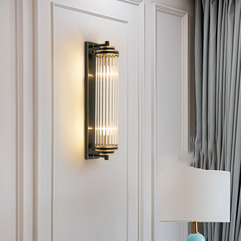 Cylinder Shape Metal Wall Light Modern Style Wall Light Sconce for Living Room