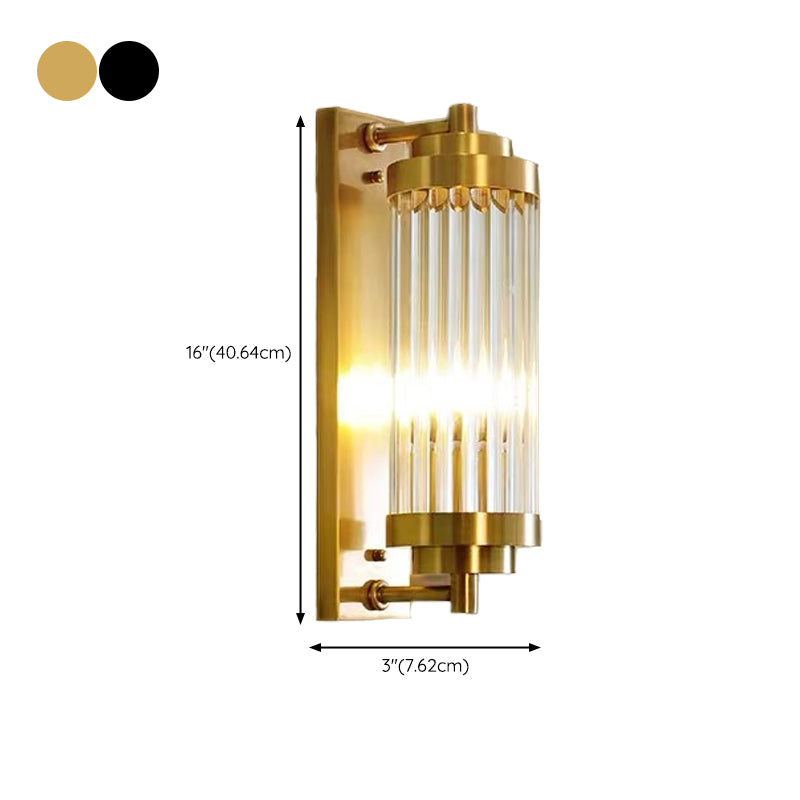 Cylinder Shape Metal Wall Light Modern Style Wall Light Sconce for Living Room