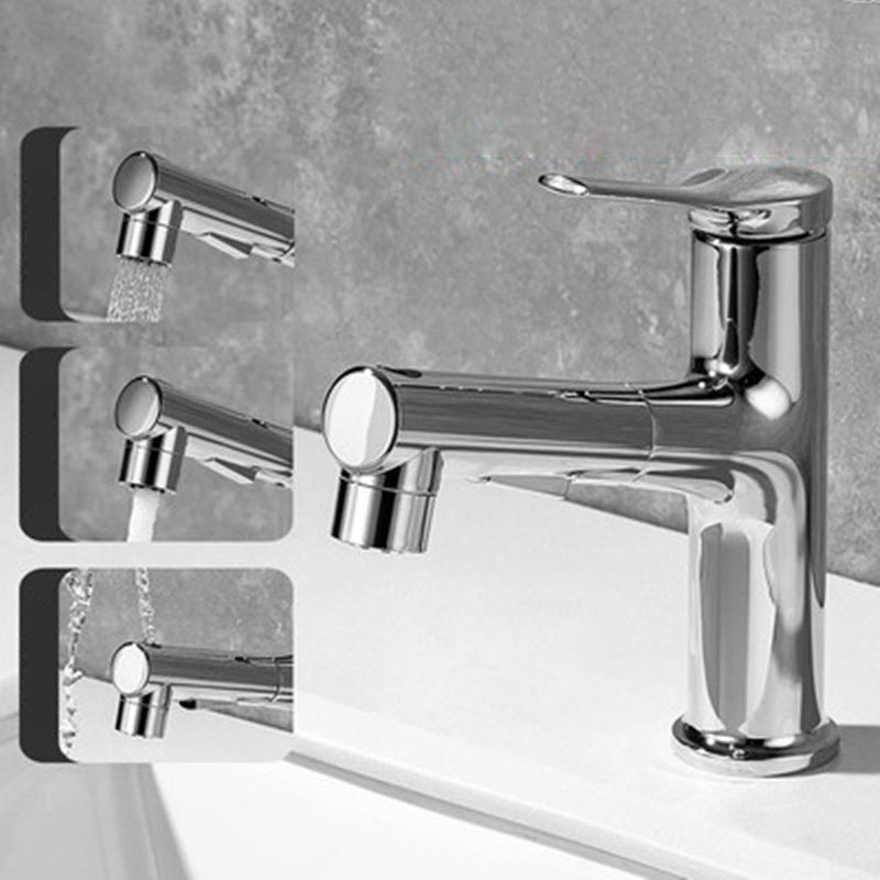 Contemporary Style Faucet Single Lever Handle Faucet with Swivel Spout