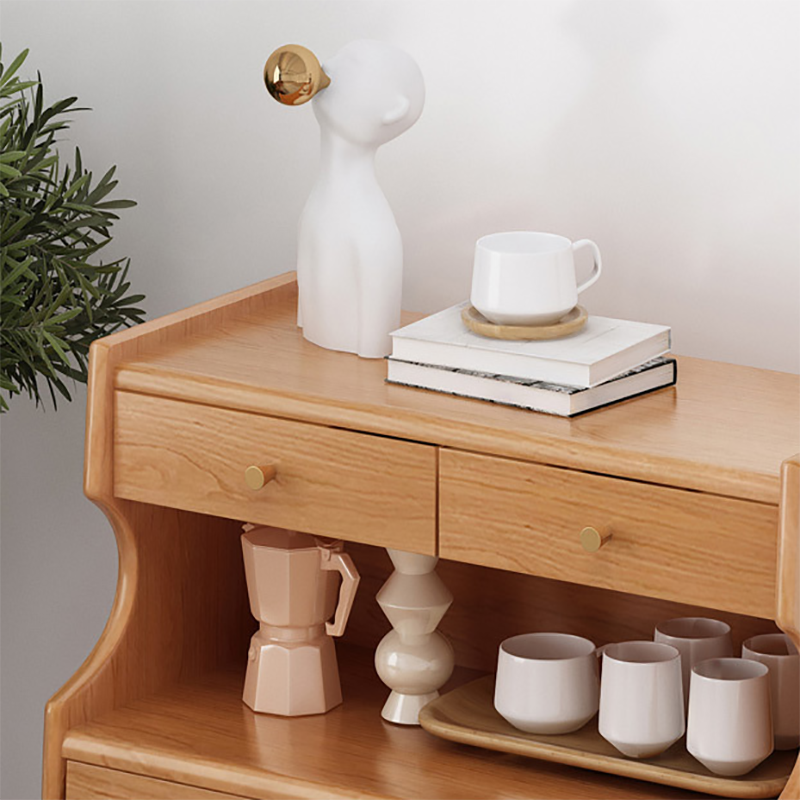 Contemporary Chest Solid Wood 6 - Drawer Rectangle Straight Legs Accent Chest