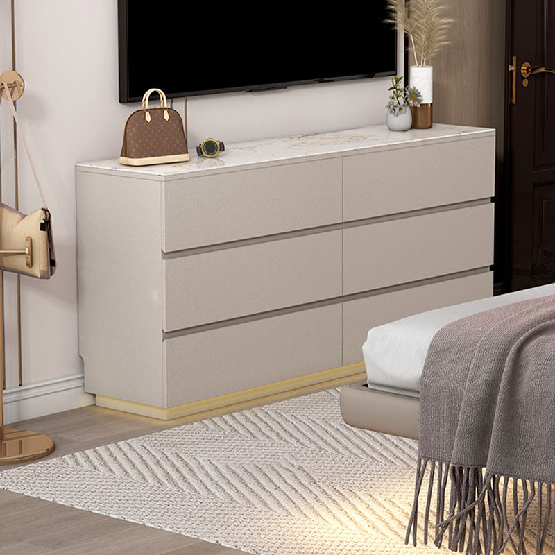 13.65-inch Width Contemporary Storage Chest Dresser Stone Dresser