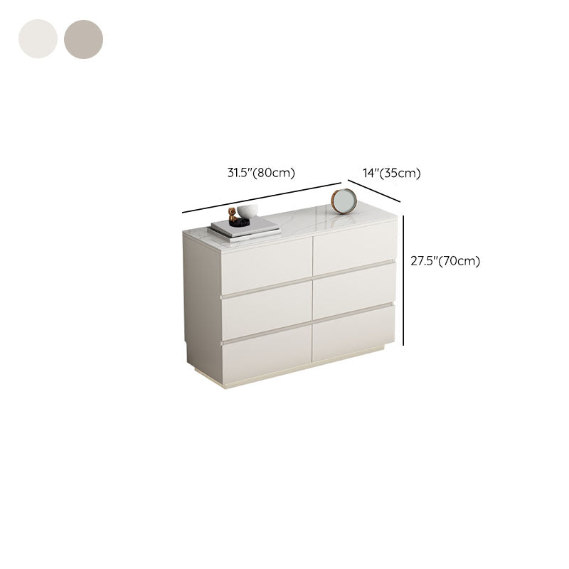 13.65-inch Width Contemporary Storage Chest Dresser Stone Dresser