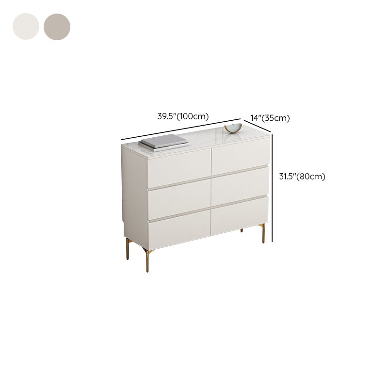 13.65-inch Width Contemporary Storage Chest Dresser Stone Dresser