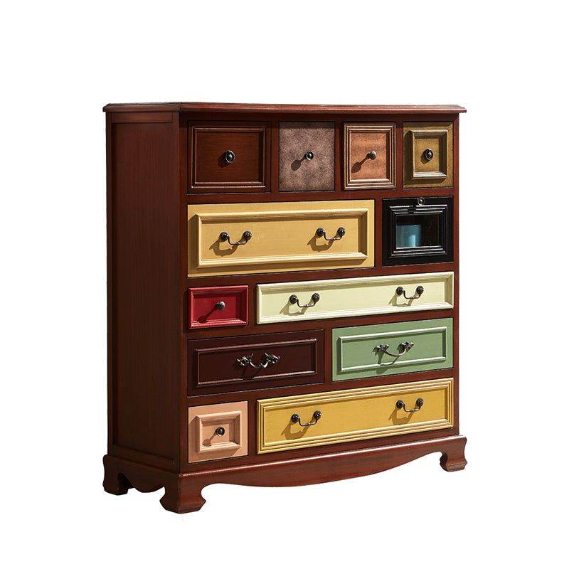 Coastal Storage Chest Dresser Solid Wood Dresser with 7/10/12 Drawers