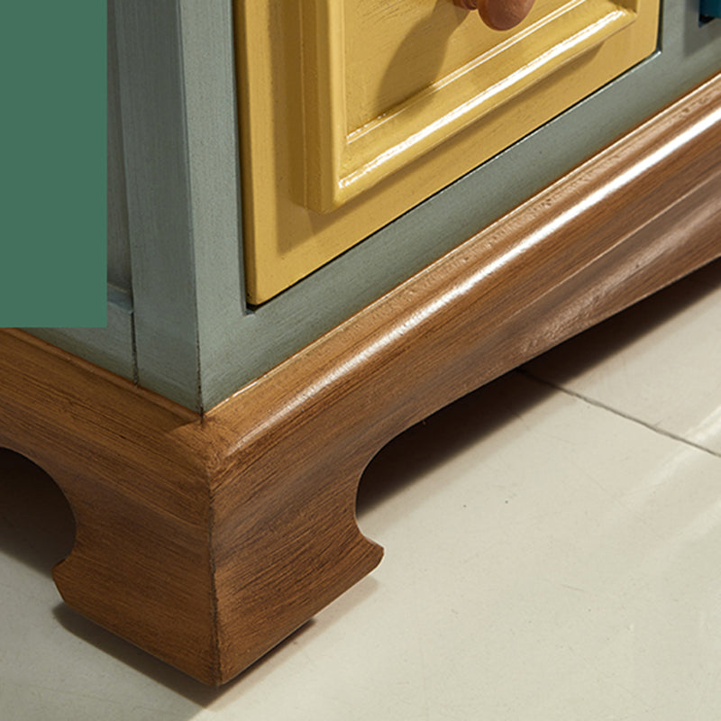 Coastal Storage Chest Dresser Solid Wood Dresser with 7/10/12 Drawers