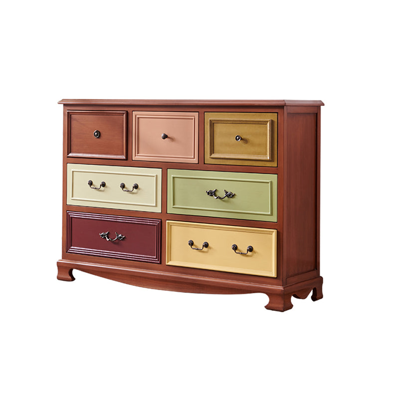 Coastal Storage Chest Dresser Solid Wood Dresser with 7/10/12 Drawers