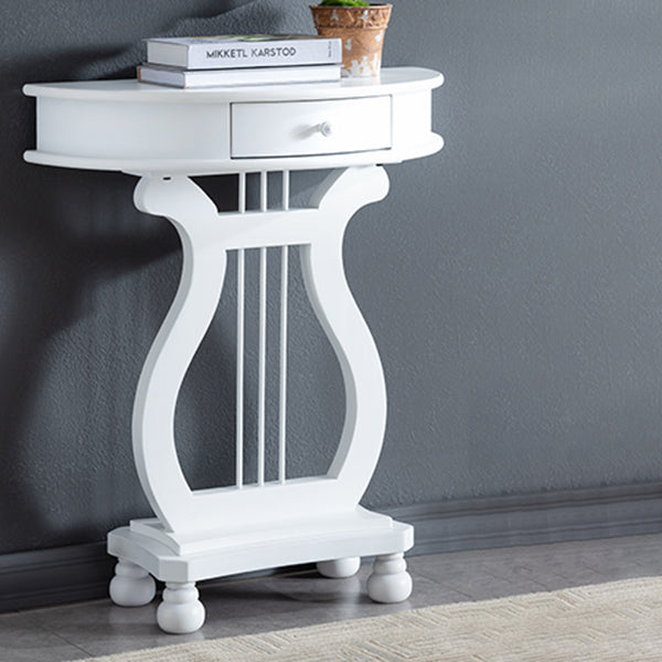30.32" Tall 1-drawer Console Table Solid Wood Accent Table for Hall