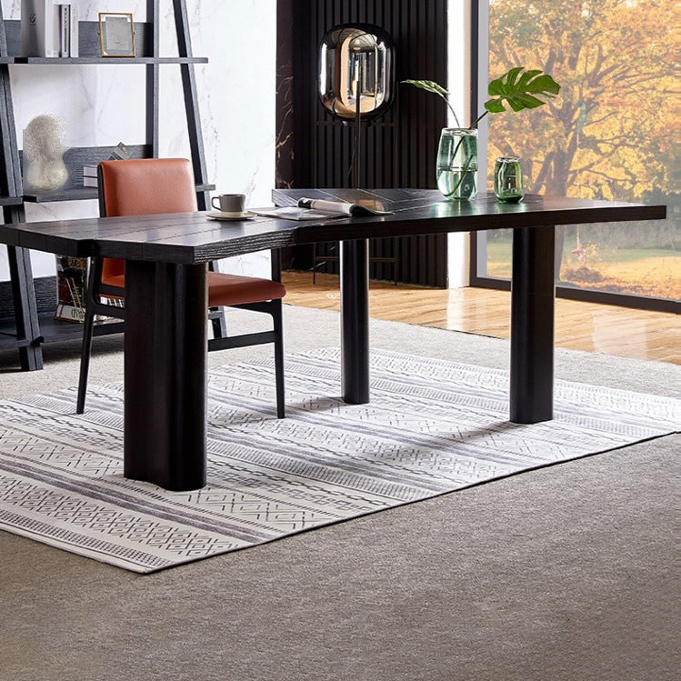 Industrial Office Desk Solid Wood Writing Desk for Home Office