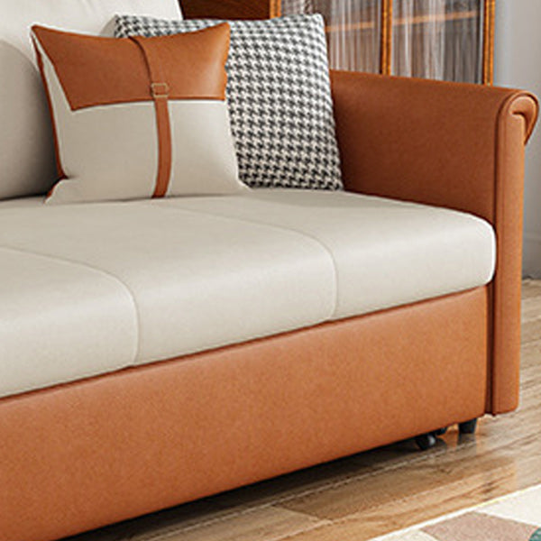 Pillow Included Futon Sofa Bed Foldable Futon Sleeper Sofa with Storage