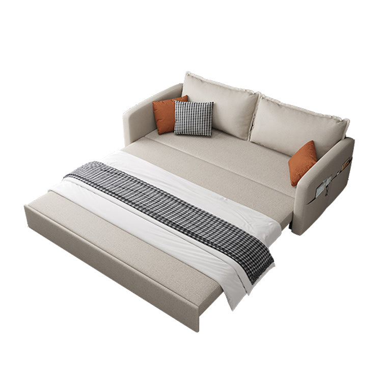 Pillow Included Sofa Futon Foldable Cushion Back Sleeper Sofa with Storage