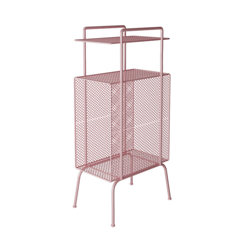 Scandinavian Metal Standard Bookshelf 3 Shelves Open Back Bookcase