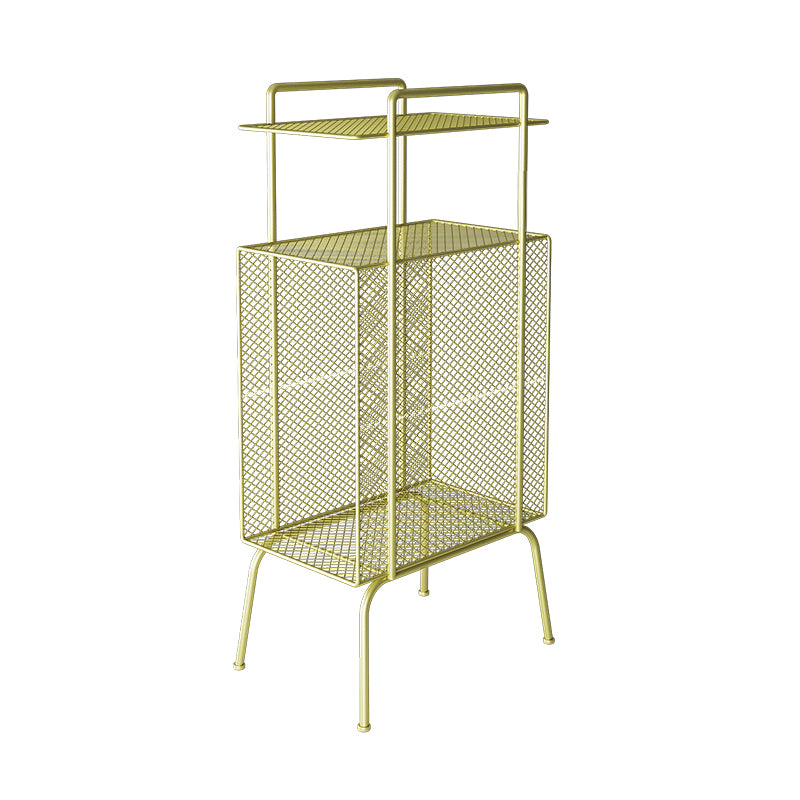 Scandinavian Metal Standard Bookshelf 3 Shelves Open Back Bookcase