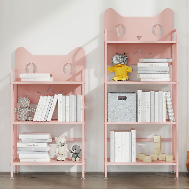 Scandinavian Standard Bookcase Metal Open Back Bookshelf with Shelves