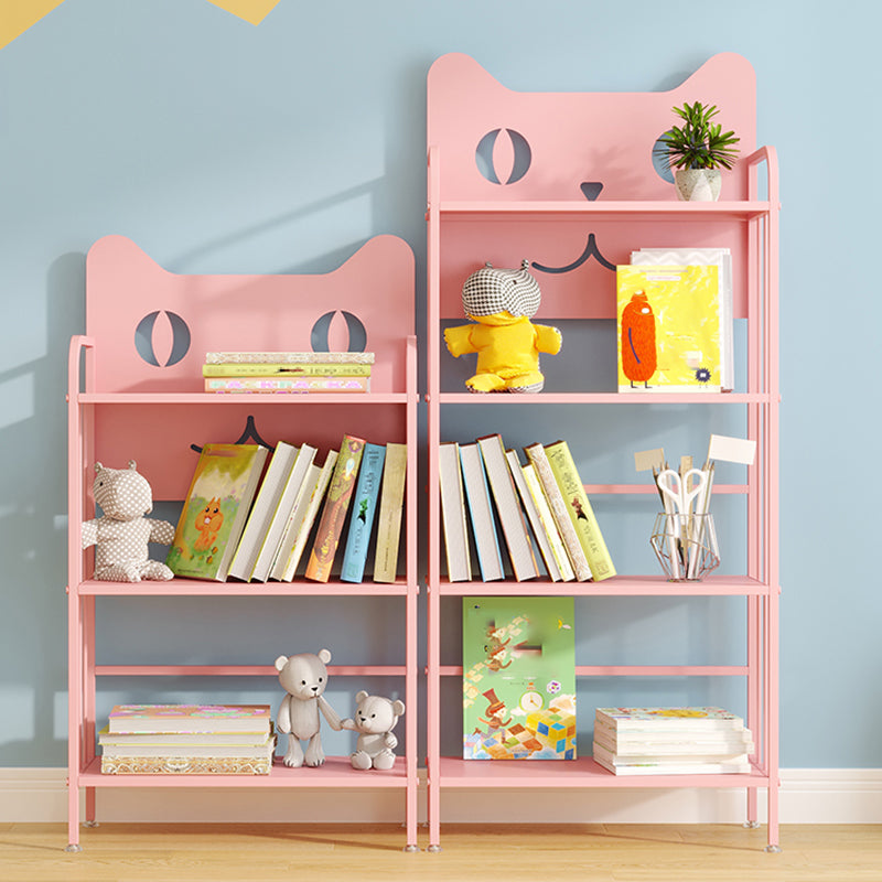 Scandinavian Standard Bookcase Metal Open Back Bookshelf with Shelves