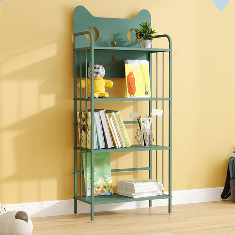 Scandinavian Standard Bookcase Metal Open Back Bookshelf with Shelves