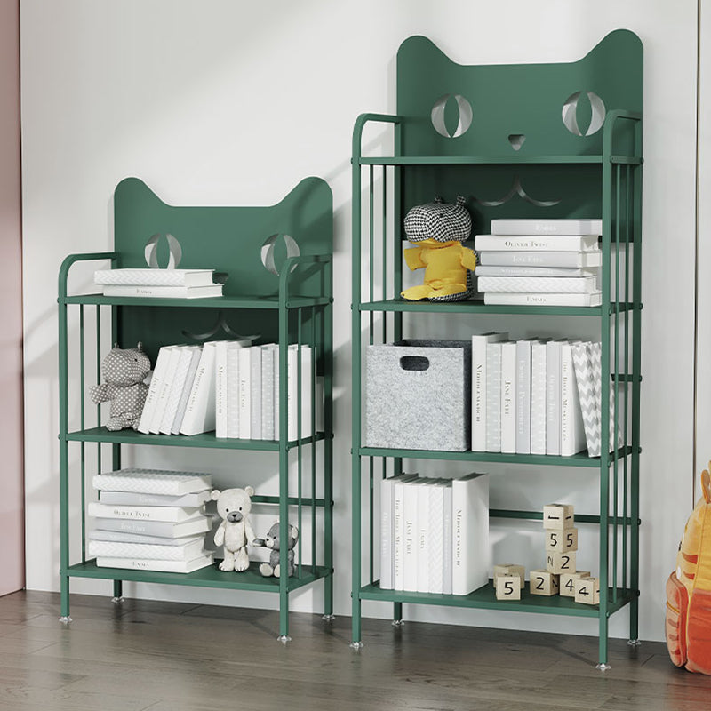 Scandinavian Standard Bookcase Metal Open Back Bookshelf with Shelves