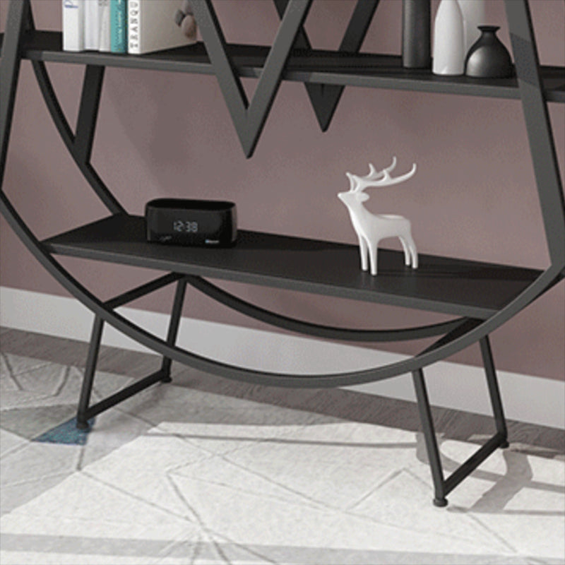 Glam 4 Shelves Bookcase Etagere Metal Open Back Bookshelf with Shelves