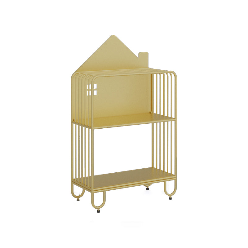 Scandinavian Standard Bookshelf Metal Shelves Included Bookcase