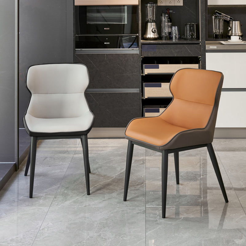 Industrial Dining Room Chair Upholstered Armless Dining Chairs