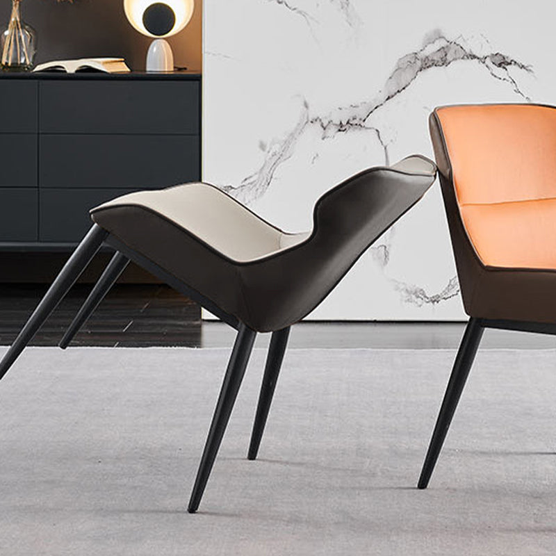 Industrial Dining Room Chair Upholstered Armless Dining Chairs