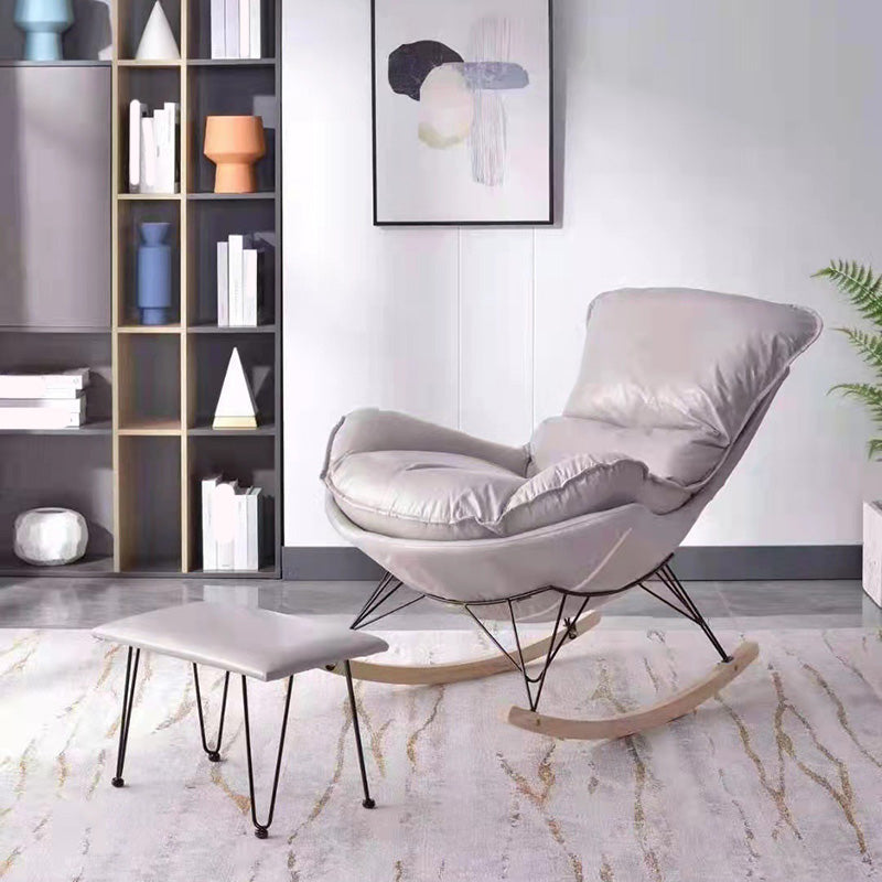 Nordic Balcony Rocking Chair Light Luxury Living Room Adult Rocking Chairs