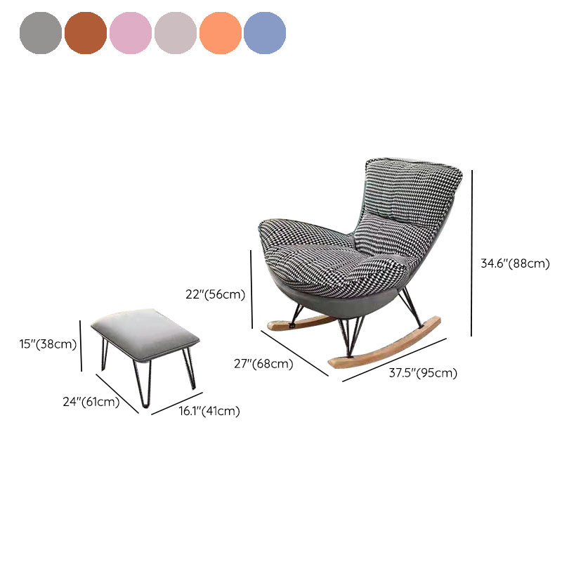 Nordic Balcony Rocking Chair Light Luxury Living Room Adult Rocking Chairs