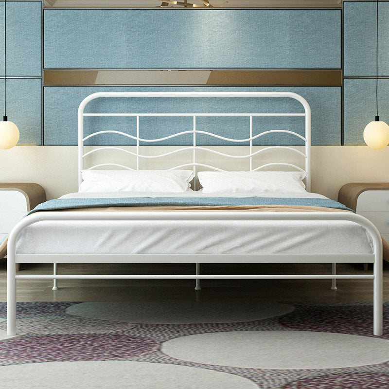 Modern and Contemporary Metal Open-Frame Headboard Princess Bed