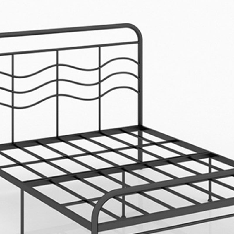 Modern and Contemporary Metal Open-Frame Headboard Princess Bed