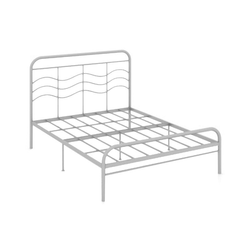 Modern and Contemporary Metal Open-Frame Headboard Princess Bed