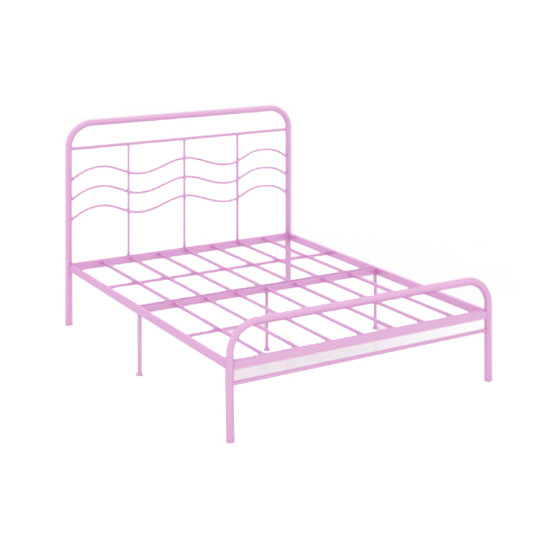 Modern and Contemporary Metal Open-Frame Headboard Princess Bed