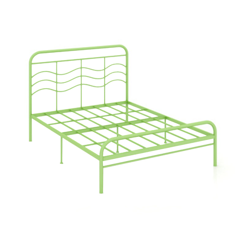Modern and Contemporary Metal Open-Frame Headboard Princess Bed