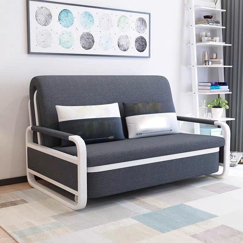 Scandinavian No Theme Metal Fabric Mattress Upholstered Storage Bed