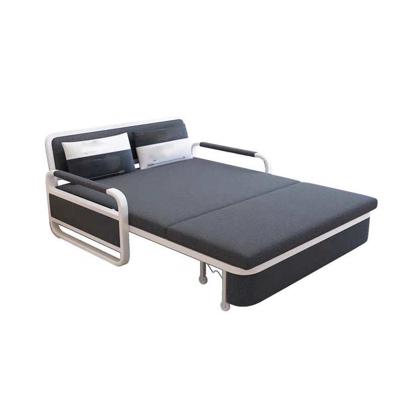 Scandinavian No Theme Metal Fabric Mattress Upholstered Storage Bed