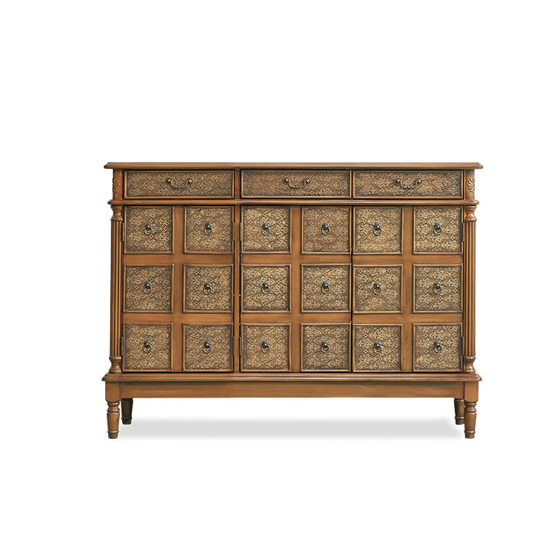 Industrial Painted Accent Cabinet Two/Three Drawers Wood Chest