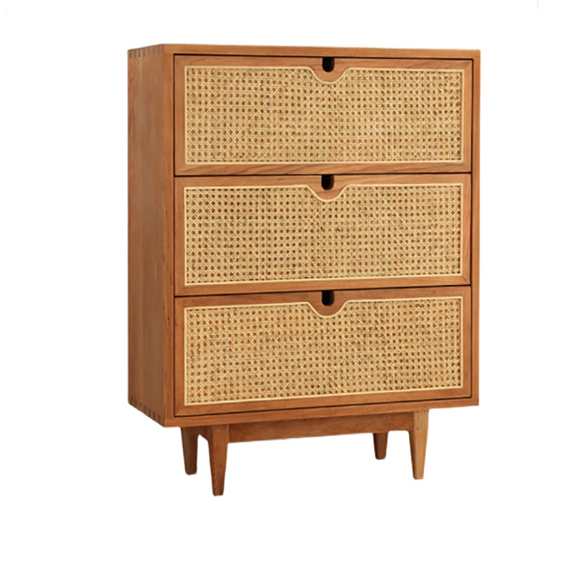 Contemporary Chest Solid Wood Cutouts with Drawer Rectangle Accent Chest