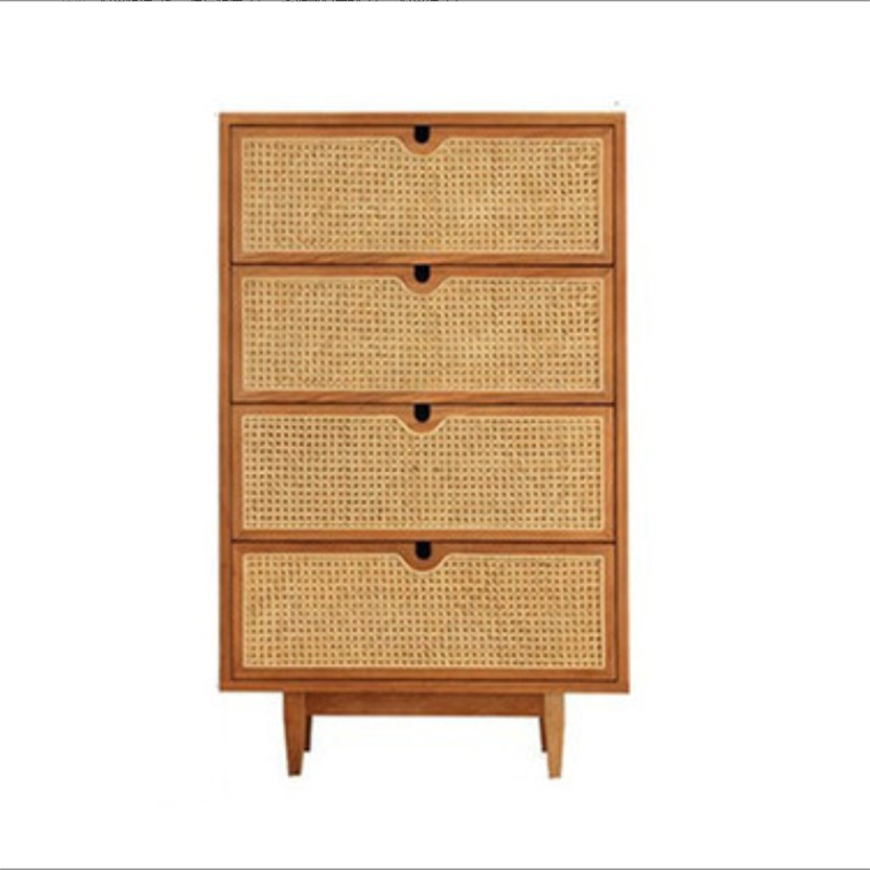 Contemporary Chest Solid Wood Cutouts with Drawer Rectangle Accent Chest