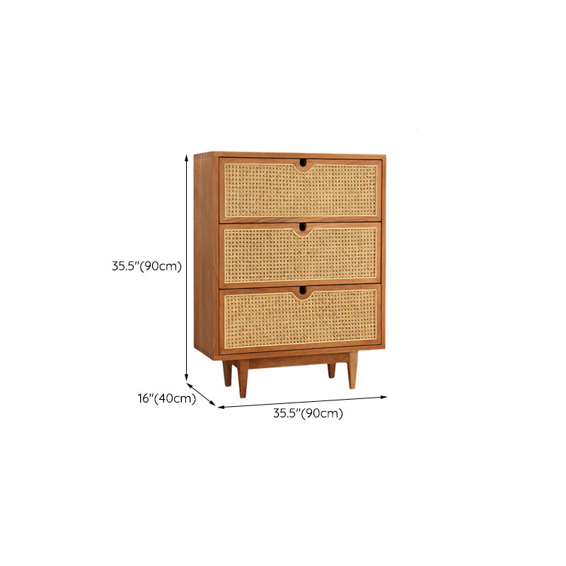 Contemporary Chest Solid Wood Cutouts with Drawer Rectangle Accent Chest
