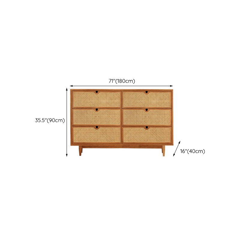 Contemporary Chest Solid Wood Cutouts with Drawer Rectangle Accent Chest