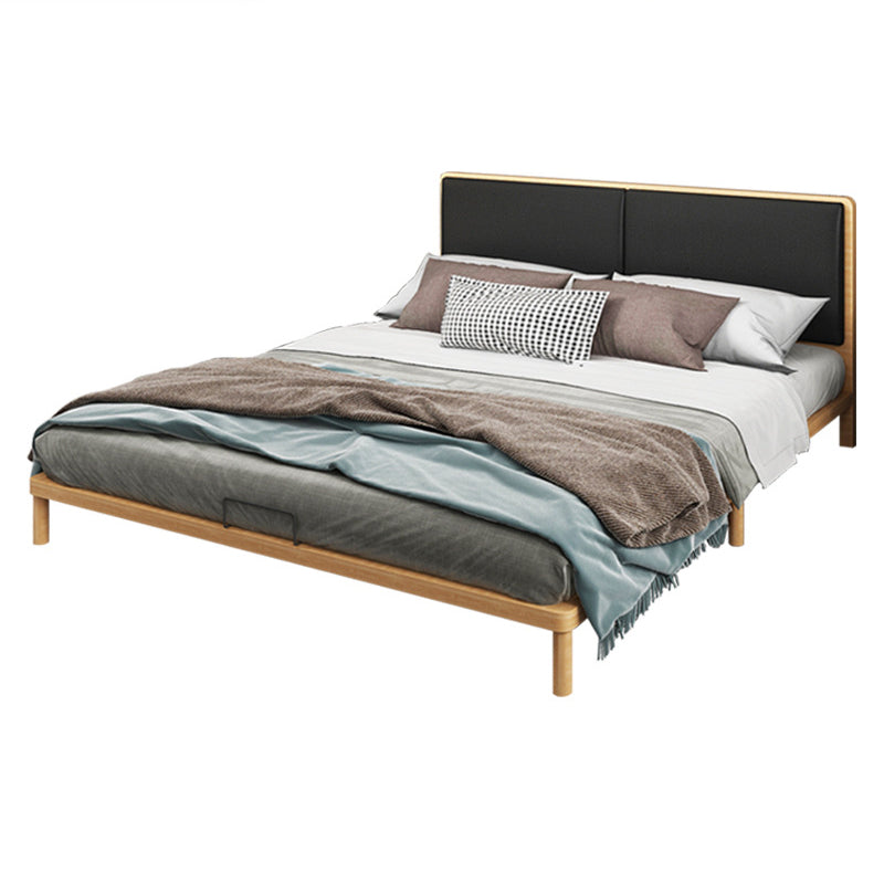 Upholstered High Metal Bed Frame Minimalist Wire-Grid Panel Bed