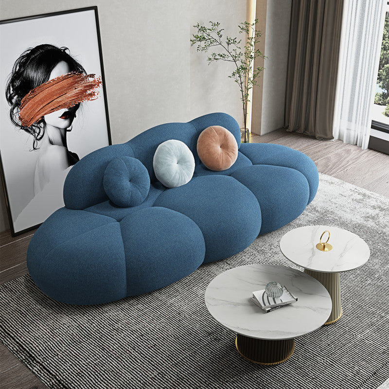 Contemporary Polyester Sofa Stain Resistant Armless Settee for Living Room