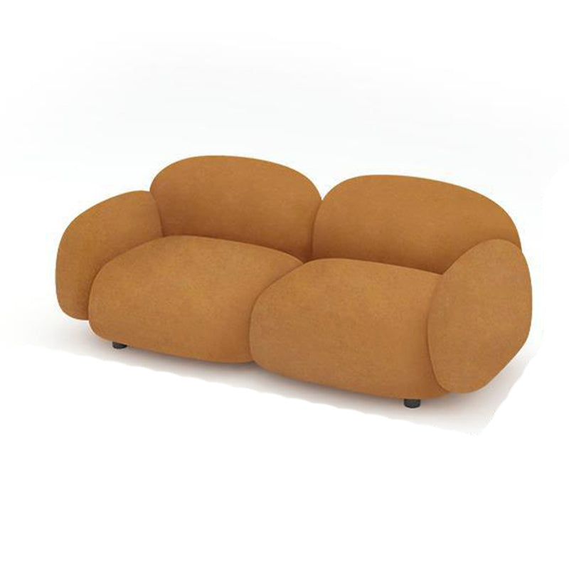 Contemporary Standard Sofa Sewn Pillow Back Sofa for Bonus Room