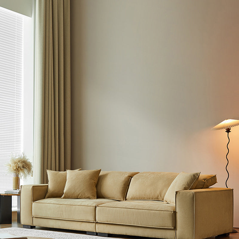 Faux Leather Sofa Tuxedo Arm Contemporary Settee for Living Room