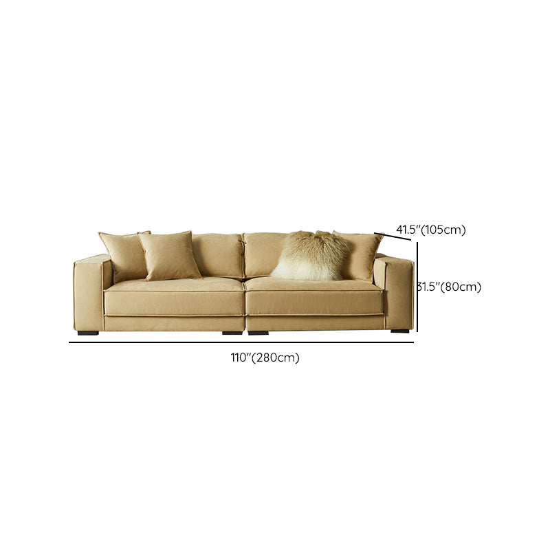 Faux Leather Sofa Tuxedo Arm Contemporary Settee for Living Room