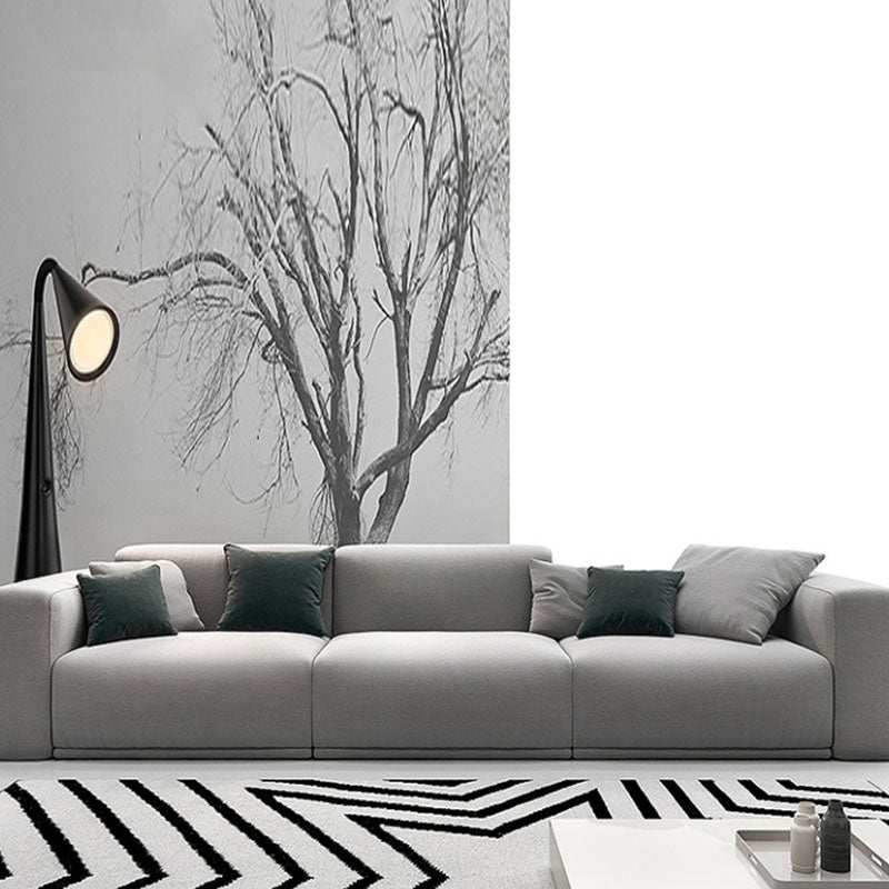 Contemporary Slipcovered Cushions Settee Cotton Pillow Top Arm Sofa