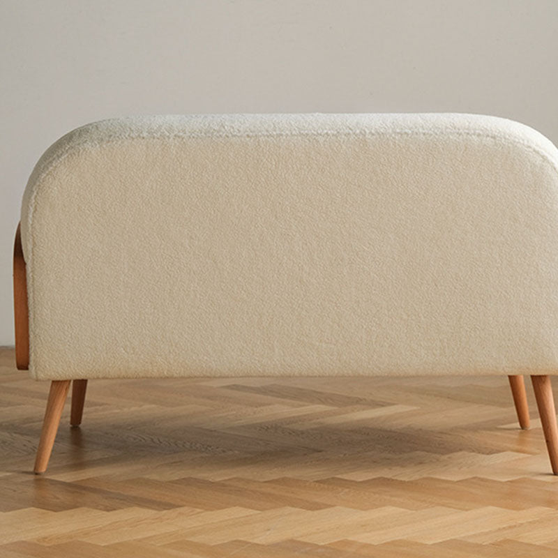 Contemporary Wooden Stain Resistant Polyester Sofa for Living Room