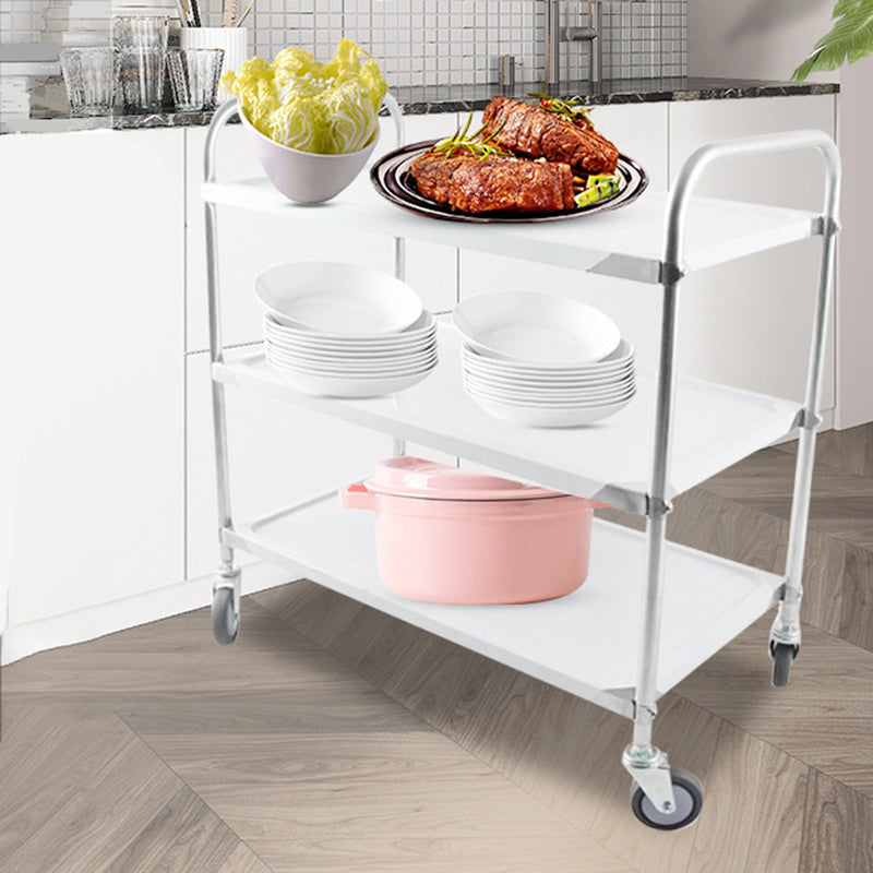 Modern Stainless Steel Prep Table Rectangular Prep Table with Casters