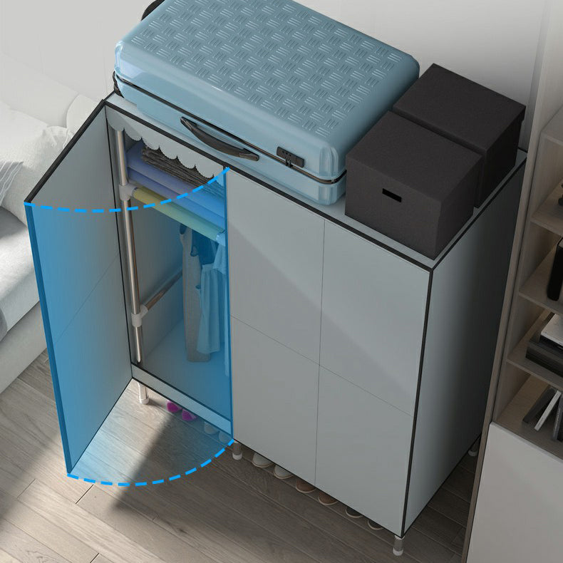 Hinged Wardrobe Closet with Legs Contemporary Wardrobe Armoire