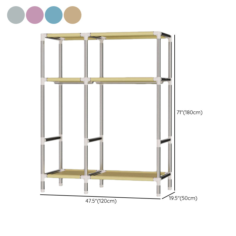 Hinged Wardrobe Closet with Legs Contemporary Wardrobe Armoire