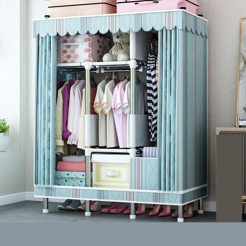 Steel Wardrobe Closet with Legs Modern Wardrobe Cabinet for Home