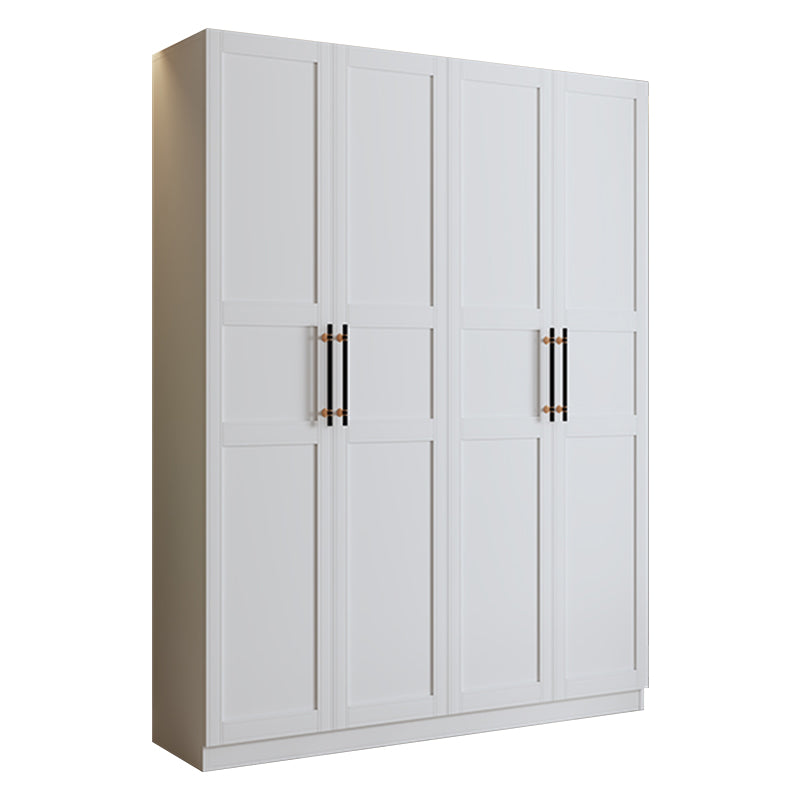 Engineered Wood Wardrobe Armoire Modern White Wardrobe Cabinet